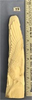 Walrus tusk 8.5" long relief caved double sided by