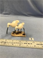 3" Tall pair of long legged birds  by D. Henry mou