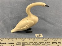 Choice on 2 (34-35):  4" ivory swans by Daniel Iya