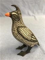 Crested puffin 3.5" attributed to Mayac, unsigned