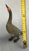 2.5" Carved ivory cormorant by Ted Mayac