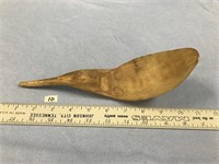 Spoon, carved from horn, most likely a reproductio