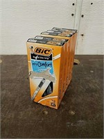 (5) 12Packs of Big Xtra Comfort Black Pens- New