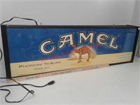 Camel cigarettes lighted advertising sign - works
