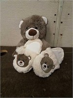 Teddy Bear Slipper Set- New