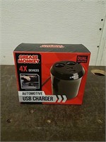 Automotive USB Charger- Dual Ports- New