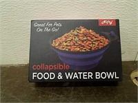 Collapsible Food & Water Bowl- New