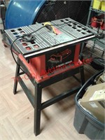 > Black & Decker 10" table saw on stand