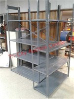 4 metal shelving units - measures 48" wide 84"
