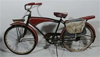JC Higgins bicycle with tank & saddle bags
