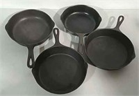 4 Cast iron pans
