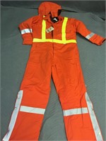 Insulated High Vis/Flame Resistant Large Coveralls