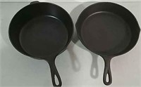 2 Cast iron pans