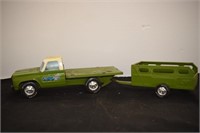 NYLINT FLATBED TRUCK AND TRAILER