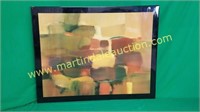 Large Colorful Abstract Art, Graphic
 Color Block