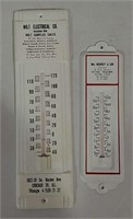 2 Advertising thermometers