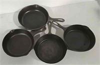 4 Cast iron pans