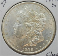 1878 S MORGAN SILVER DOLLAR CHOICE BU