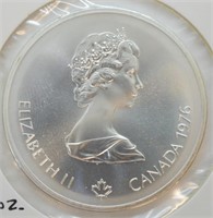 1976 1.6 OZ SILVER CANADA 10 DOLLAR  GEM