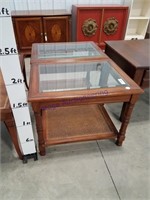 2 Glass top coffee tables
