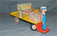 Unique Art Tin Litho Finnegan Cart