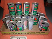 Lot of vintage 7-Up soda cans United We Stand