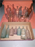 Lot of vintage bottles various sizes some
