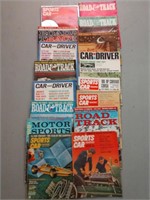 Lot of vintage 1960s sport car graphic Road &