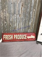 FreshProduce tin sign