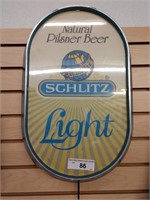 Vintage Schlitz light beer sign needs bulb some