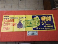 Vintage "Buy Southern Maid School Supplies Here"