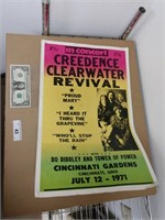 Creedence Clearwater Revival concert poster
