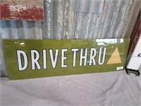 Drive Thru plastic sign
