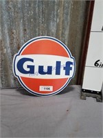Gulf metal sign