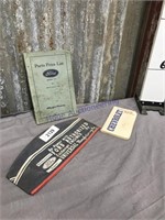 Ford hat, Chevrolet & Ford price book