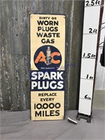 AC Spark Plugs tin sign