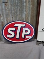 STP metal sign