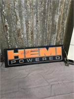 Hemi powered sign