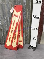 3 Fire Extinguisher plastic signs