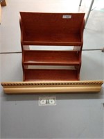 (2) display shelves