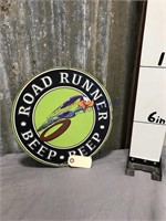 Road Runner Beep-Beep round tin sign
