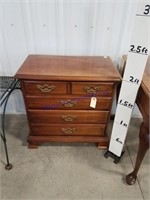 Wooden Side table w/ 4 drawers
