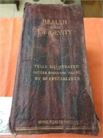 Antique 1910 Health and Longevity book fully