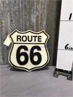 Route 66 tin sign