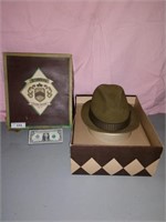 Vintage Stevens hat in original box size 7 and