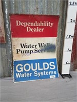 Goulds Water Systems metal sign