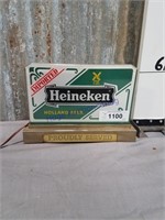 Heineken Beer table sign