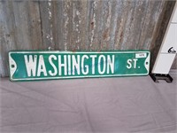 Washington St. metal street sign