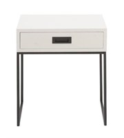 Cole & Grey Wood And Metal End Table