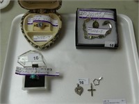 STERLING BRACELET, RING, CHARMS AND OTHER RING